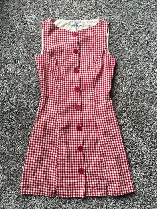 RIHOAS Dresses & Skirts - RIHOAS Red and White Gingham Mini Dress